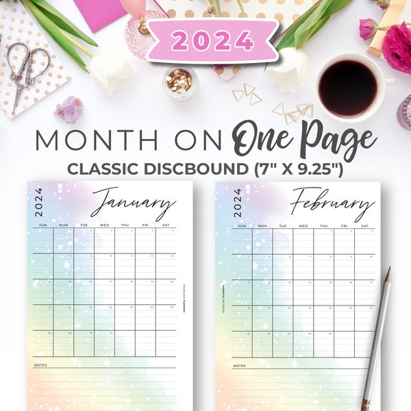 Disc Planner Insert Calendars - Etsy