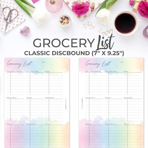 Printable Grocery List - Etsy