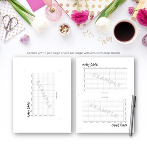 Mileage Tracker Printable Insert for Mini Happy Planner Size | Minimal ...