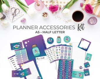 A5 & Half Letter Printable Firefly Planner Accessories Kit | Planner Dividers, Inserts, Stickers, Bookmarks, Memo Pads + More!