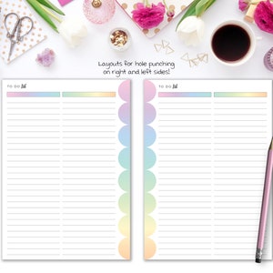 Productivity Planner Bundle B6 Inserts | Rainbow Project and Goal ...