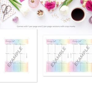 Mileage Tracker Printable Insert for Mini Happy Planner Size | Rainbow ...