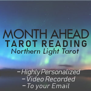 Uw komende maand: VIDEO OPGENOMEN TAROT-lezing van Northern Light Tarot, zeer persoonlijk, diepgaand en rechtstreeks naar uw e-mail