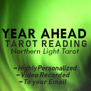 Uw komende jaar: VIDEO OPGENOMEN TAROT Lezen van Northern Light Tarot, zeer persoonlijk, diepgaand en rechtstreeks naar uw e-mail