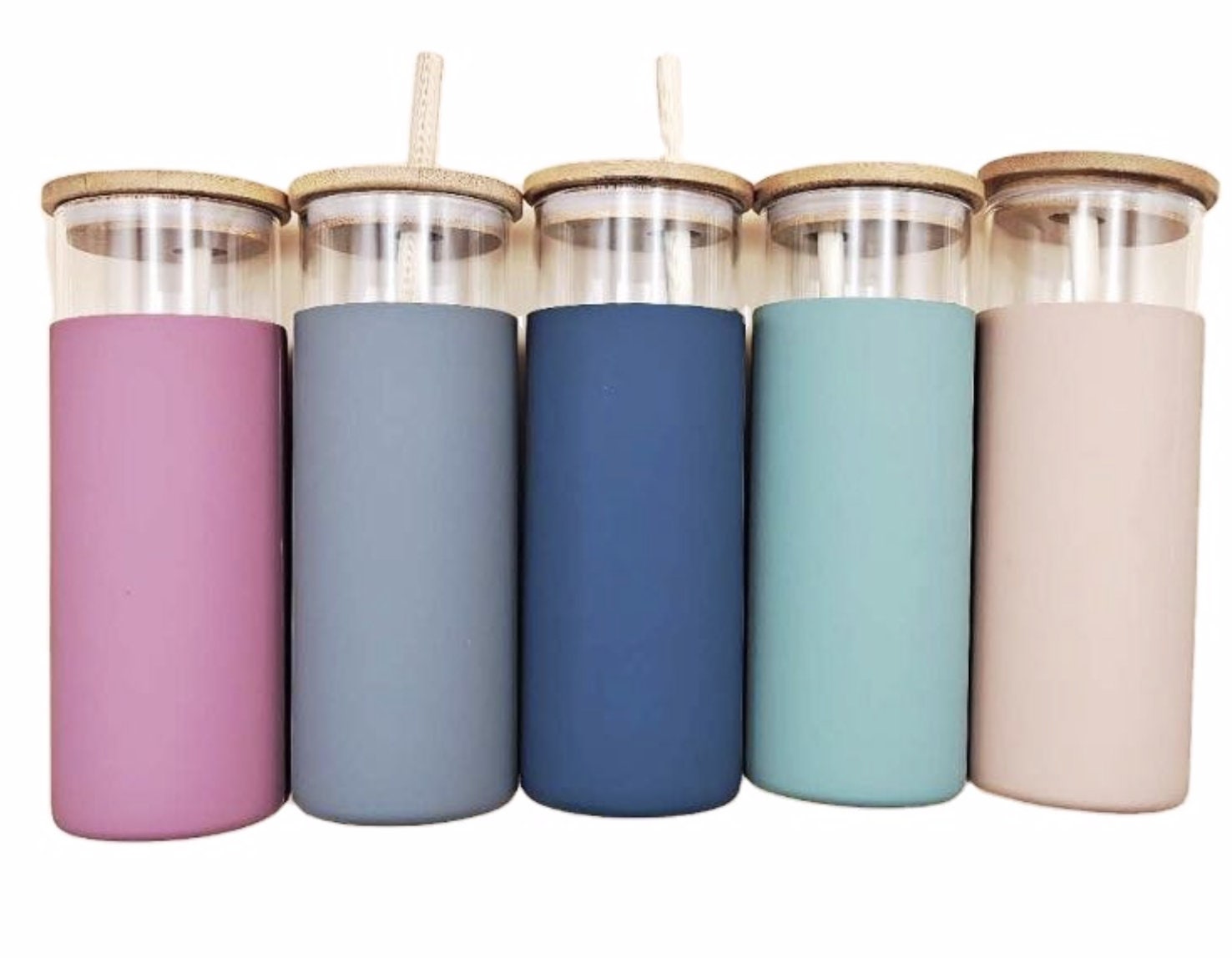 etsy glass water bottle