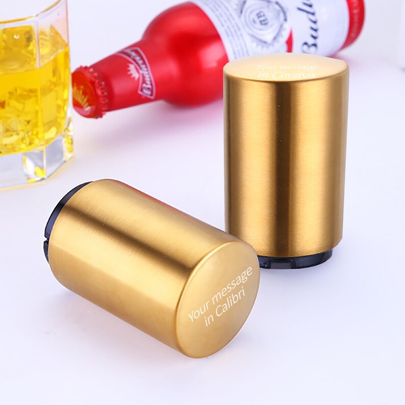 Gold Bottle Opener with FREE Engraving by MYLEE London
