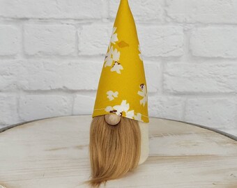 Cottagecore Gnome for Fall Tier Tray Decor, Fall Miniature Gnome, Scandinavian Gnome Gifts for Women, Fall Floral Centerpiece for Table