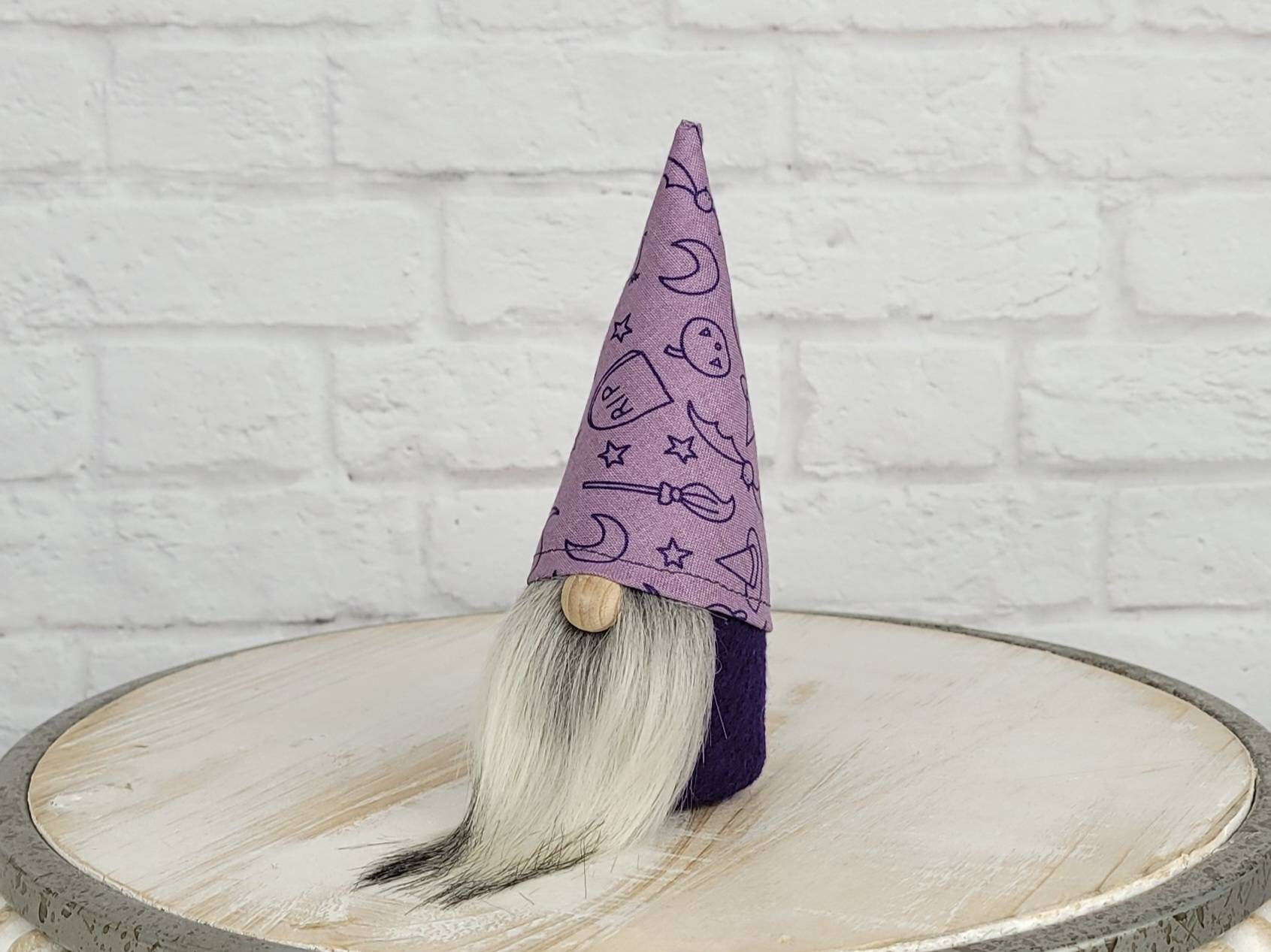 Cute Halloween Mini Gnome, Purple Halloween Decor for Table Centerpiece, Fall Gnome for Halloween Tier Tray Decor, Spooky Girl Birthday Gift