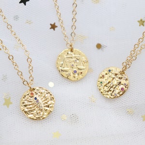 Timeless Gold Constellation Necklaces for the Starry-eyed Elegant Zodiac Signs Necklaces Dazzling Gold Zodiac Necklaces for Every Signs