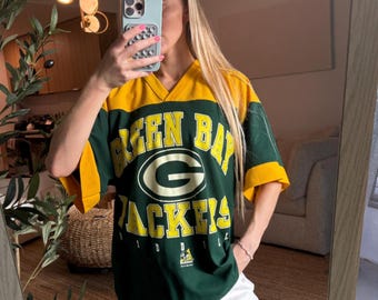 Vintage 90s Green Bay Packers Jersey Shirt Champs Nfl Division
