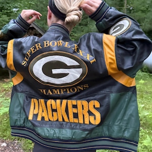 Packers Leather Coat - Etsy