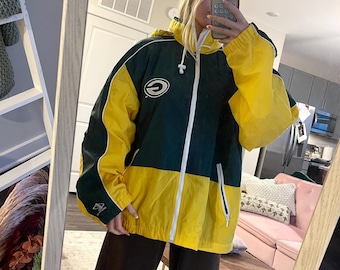 Rare Vintage 90s Starter Green Bay Packers Jacket Zip up