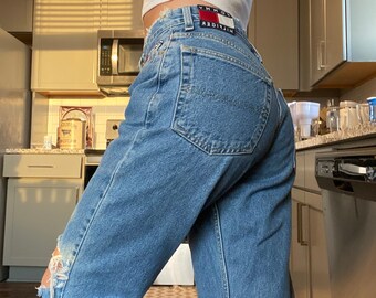 RARE Vintage Y2k Carhartt Baggy Wide Leg 28 in Waist Jeans Loose Fit High  Waisted Mom Jeans Denim Medium Wash Low Waist Gen Z Tiktok - Etsy Canada