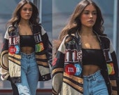 Nascar vintage m&m jacket madison beer top