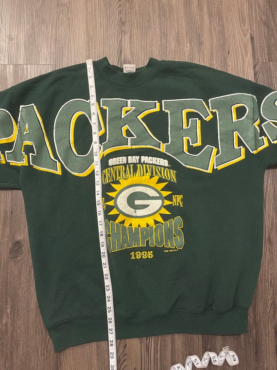 SUPER RARE Vintage 1995 Packers Sweatshirt Letters Across Chest