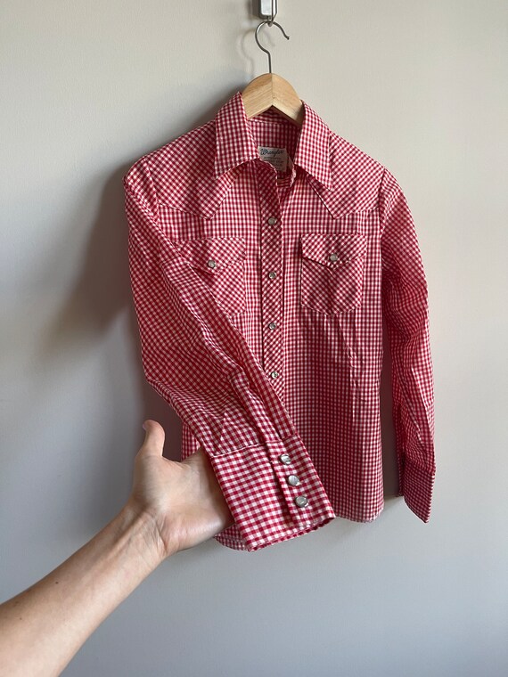 Vintage wrangler authentic western shirt for fema… - image 6