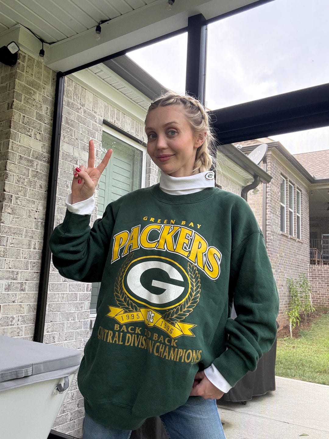 Vintage NFC Champions Green Bay Packers Sweatshirt Super Bowl