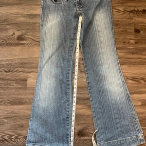 Y2K Low Rise Jeans Pocketless UB Bell Bottom Boot Cut Trendy Hilton ...