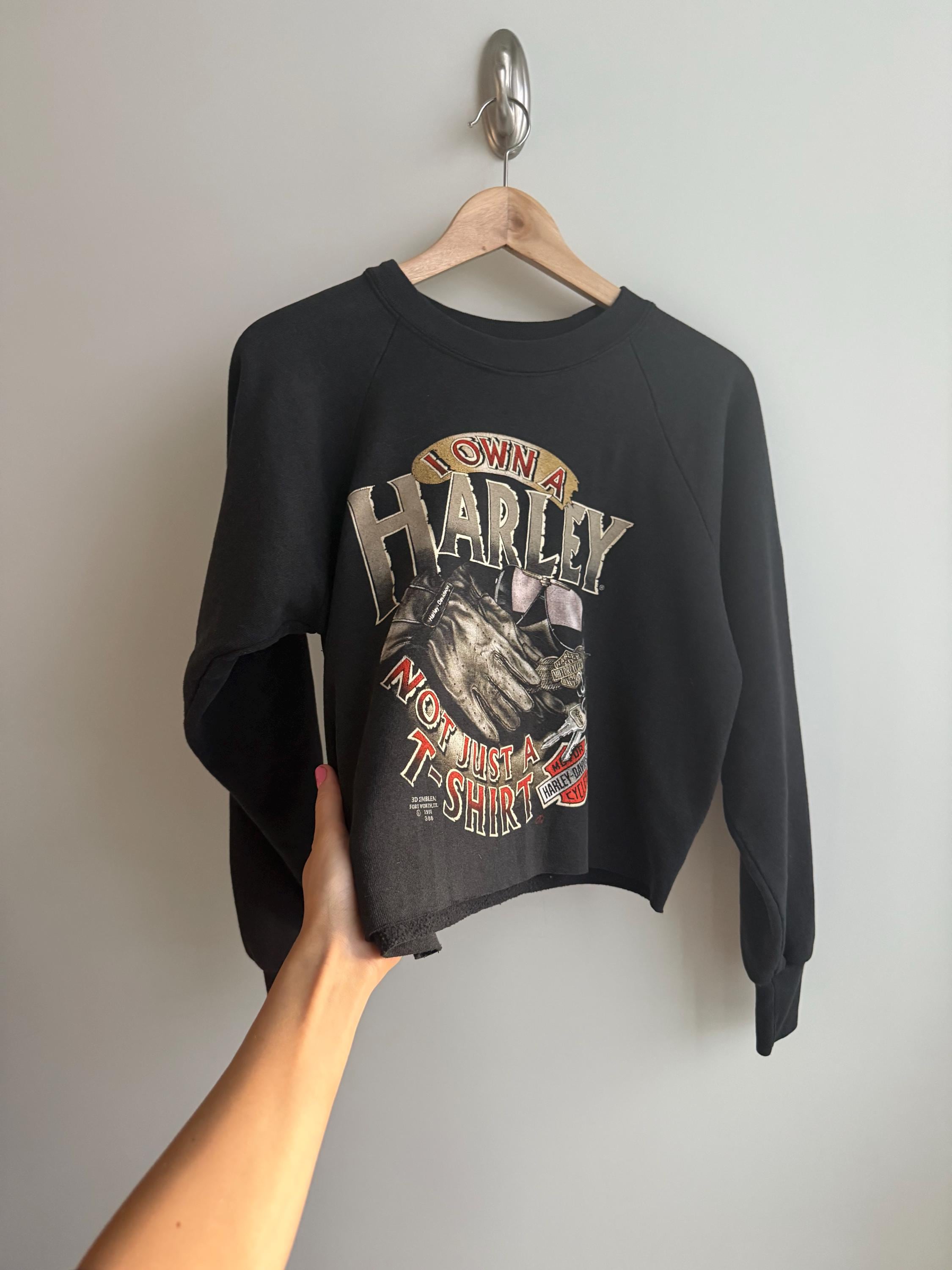 Sweat Capuche Femme Harley Davidson - Zip Intégral - Taille M - Noir - Brodé B77