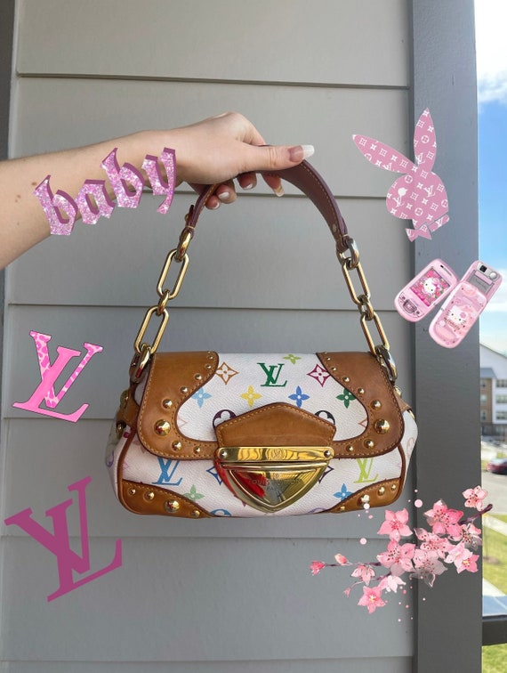 Vintage Louis Vuitton Y2K Marilyn Bag Monogram Colorful White