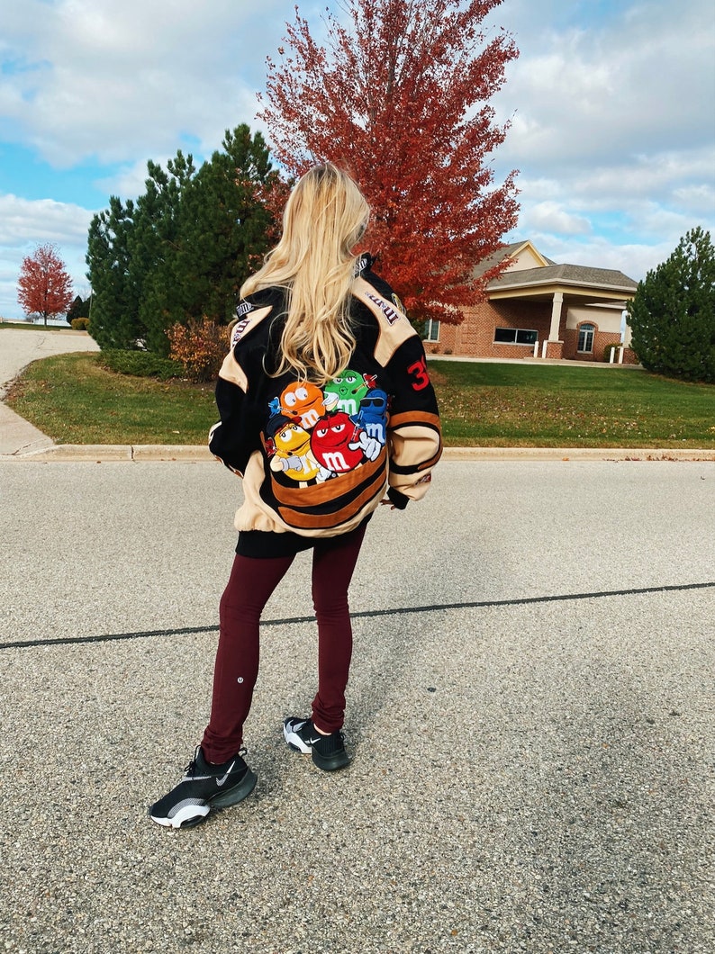 RARE Vintage m&ms nascar jacket racing coat Madison beer