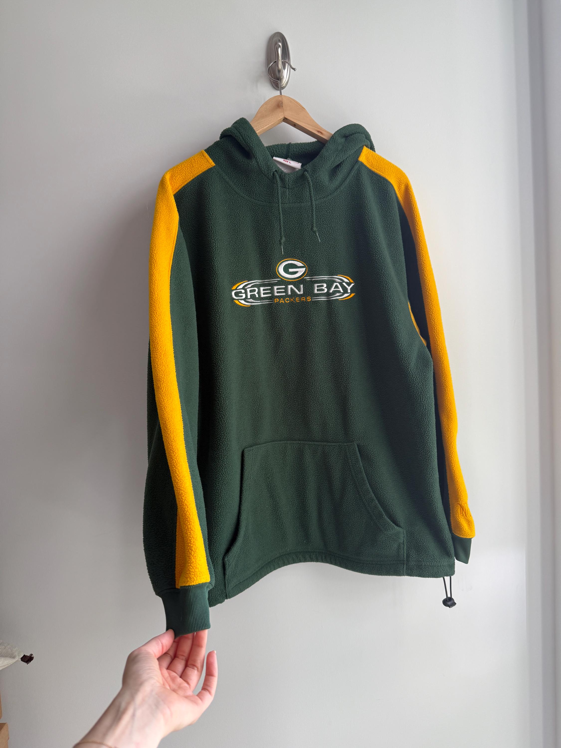 green bay packers hoodie dress Men's Green Bay Packers Sequoia Hoodie in Grey, Size 2XL by Greyson Clothiers main image 0