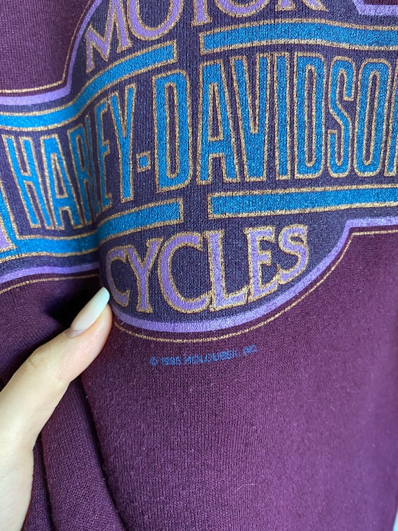 1995 Harley Davidson Wisconsin sweatshirt crewnec… - image 7