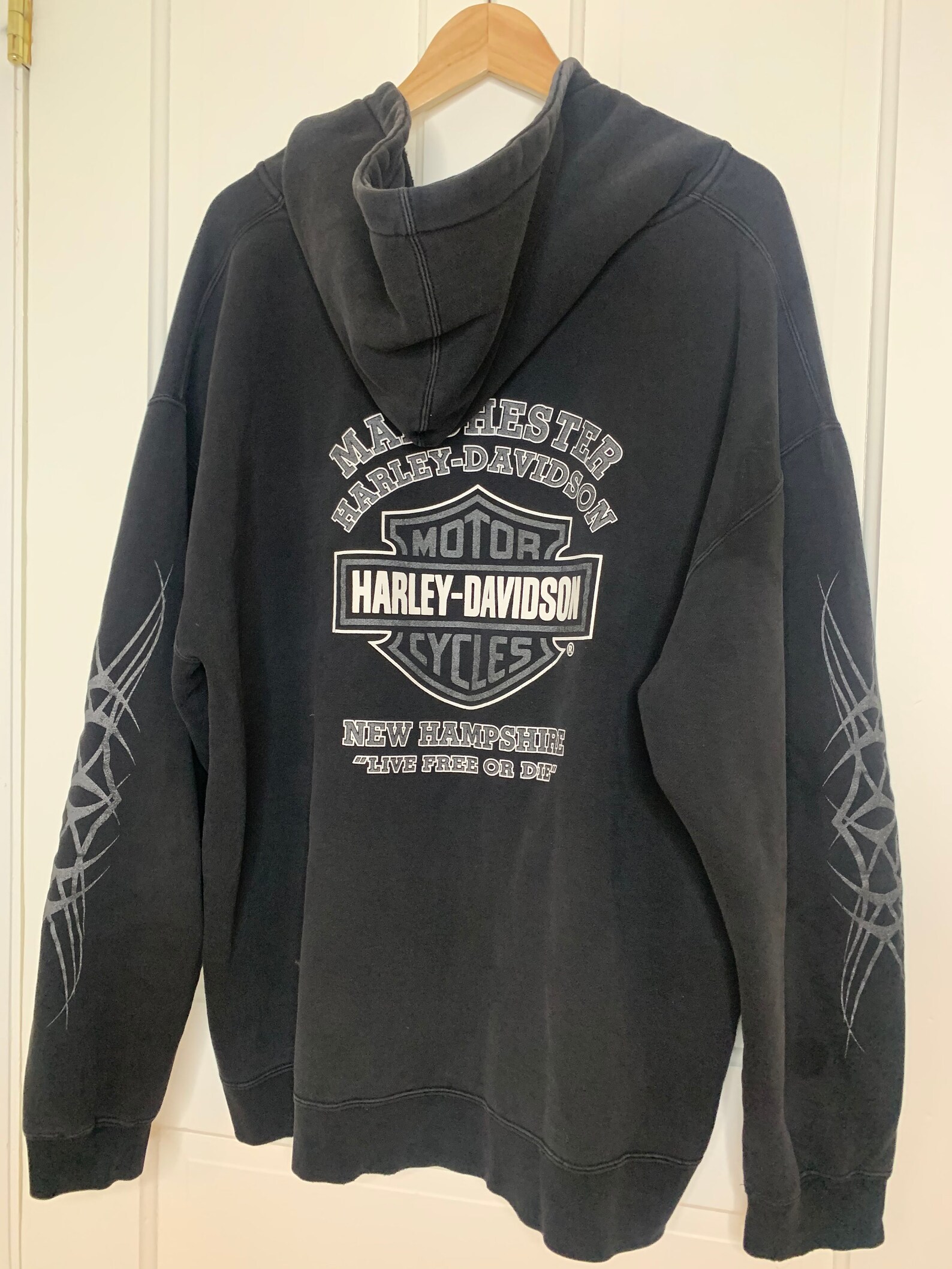 harley davidson white sweatshirt