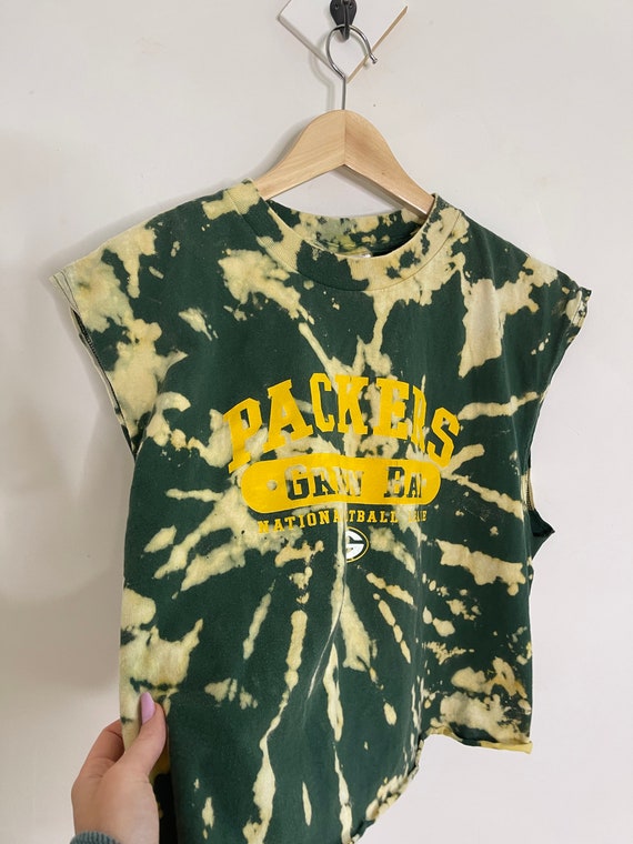 Vintage 90s green bay packers shirt dyed custom c… - image 5