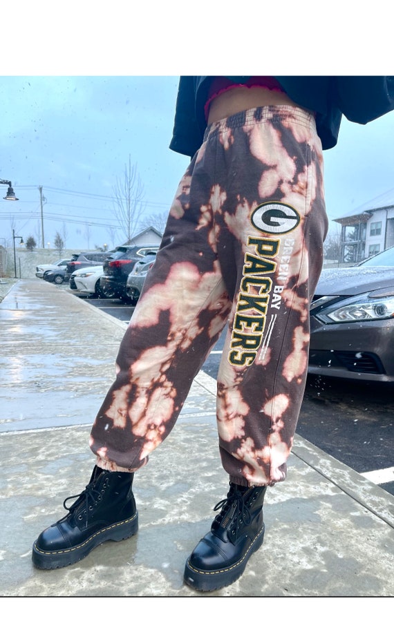 Vintage 90s hand dyed  custom Green Bay packers sw