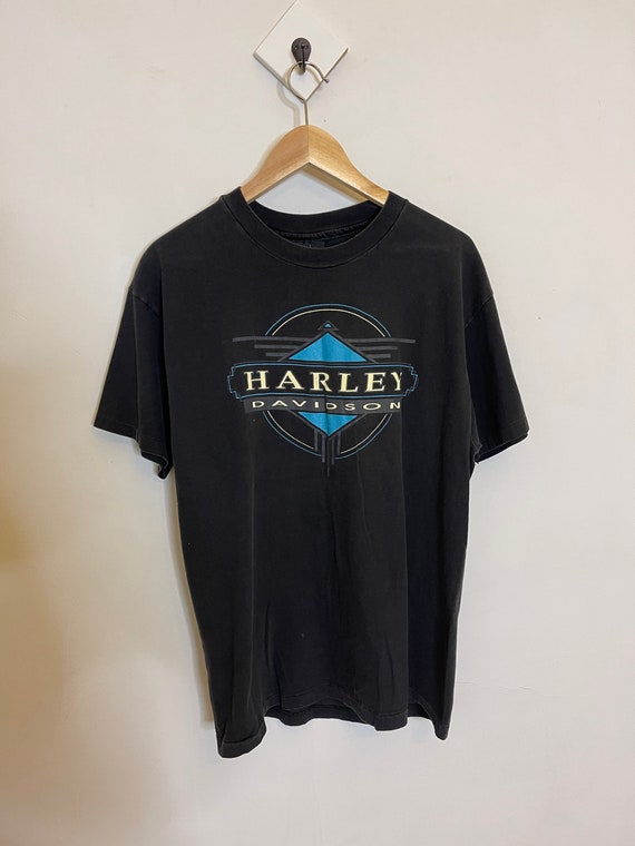 Vintage 90s Harley Davidson Shirt Motorcycle Saint Maarten