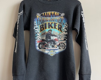 SUPER Rare 1980s Harley Davidson Thermal Minnesota Ain't No