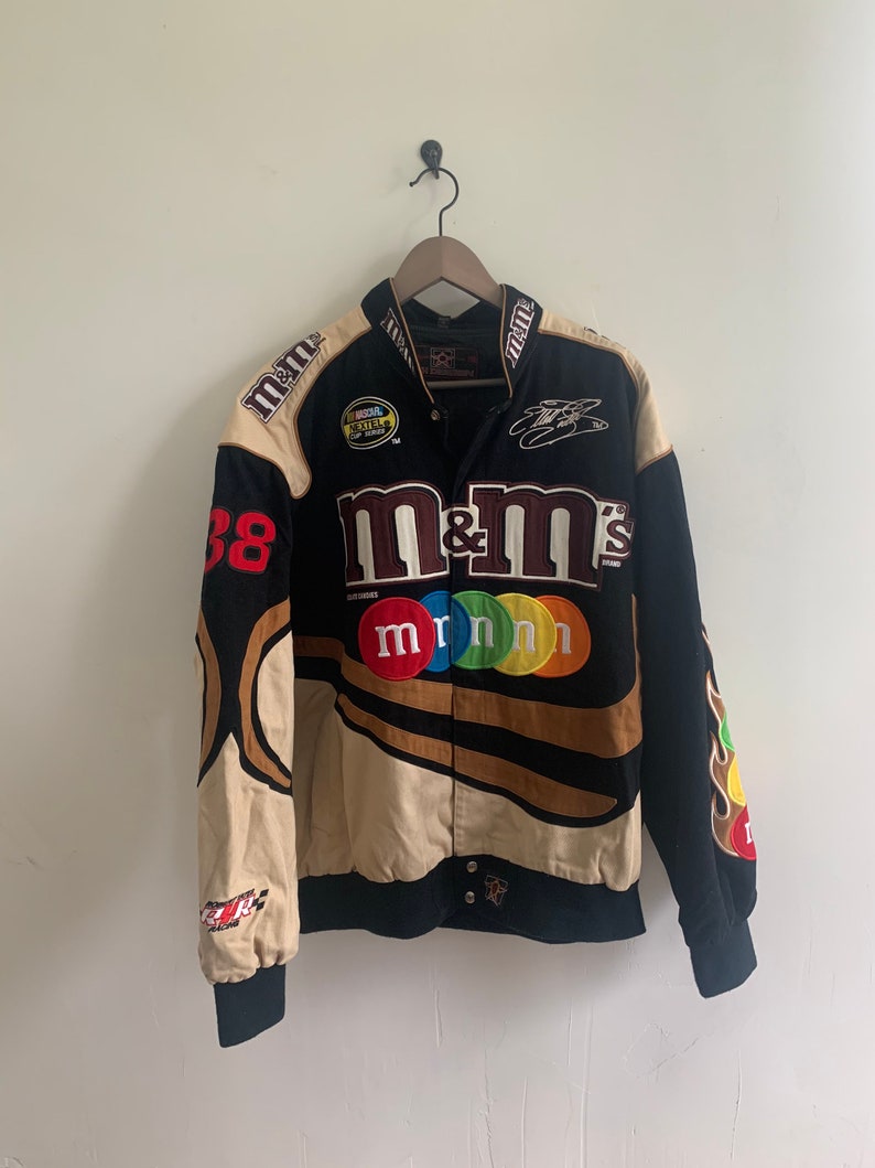 RARE Vintage m&ms nascar jacket racing coat Madison beer shown | Etsy