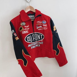 Vintage 1990s Dupont Racing Striped Color Block Chase