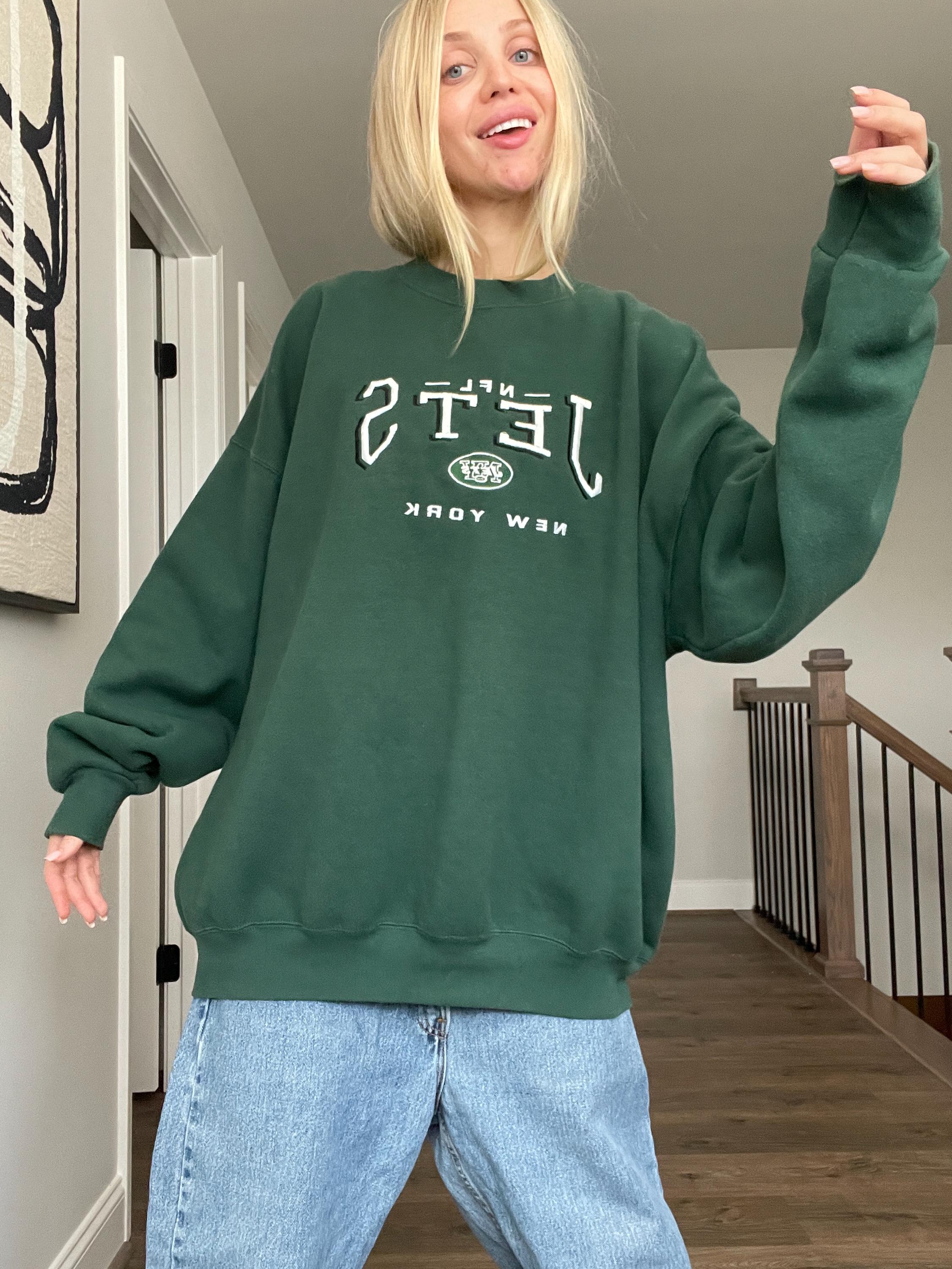 Vintage 90s New York Jets Crewneck Lee Brand Sweatshirt
