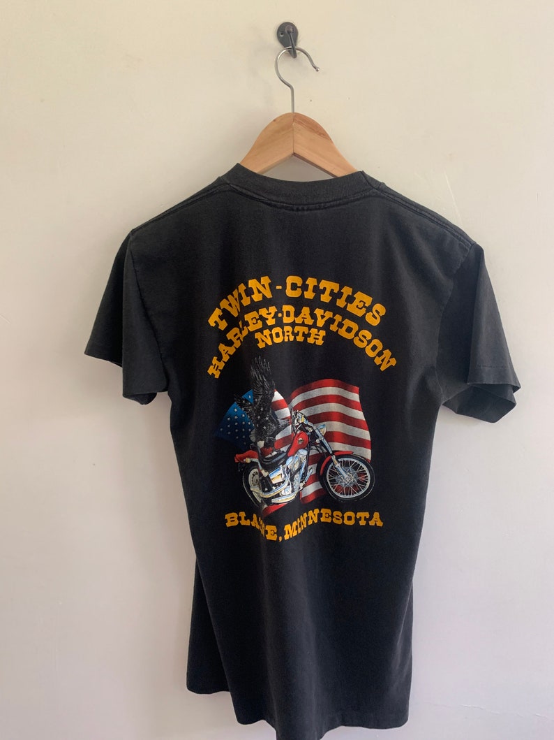 Rare Harley Davidson vintage shirt “ i don’t just own this Harley shirt I own a Harley” 1980s classic soft trendy image 7