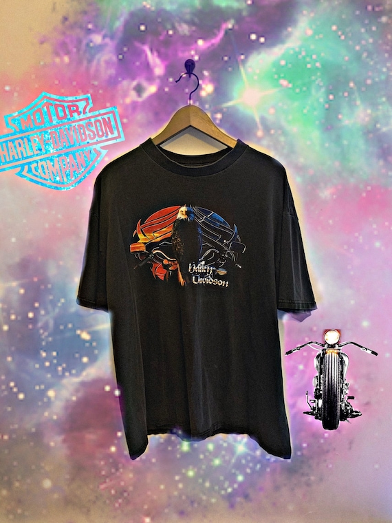 Harley-Davidson 1999年バイクショーTシャツ Men's T-shirt - Black