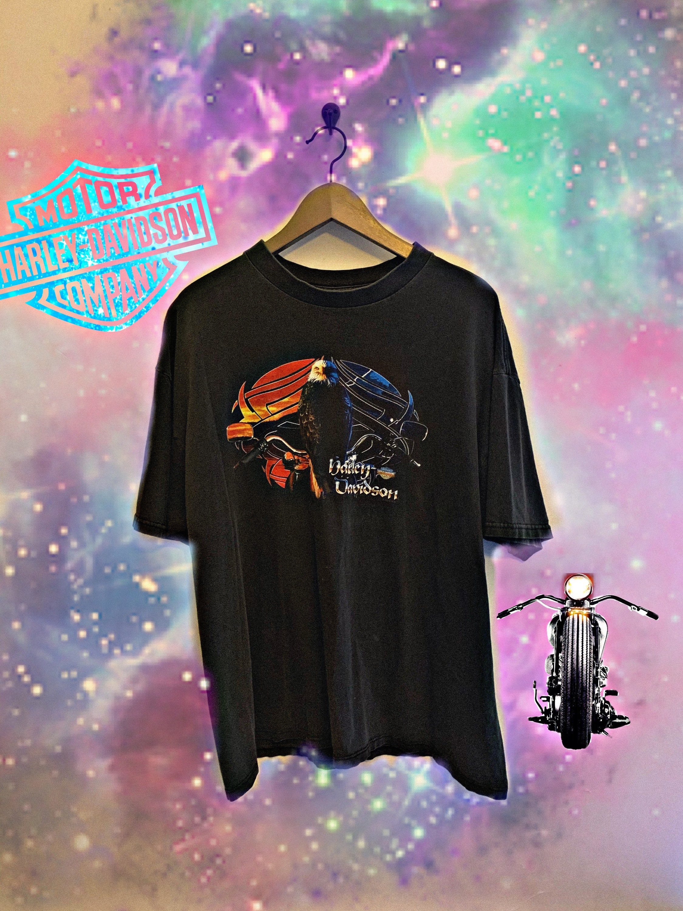 Vintage 1999 Harley Davidson Shirt Motorcycle Trev Deeley Canada