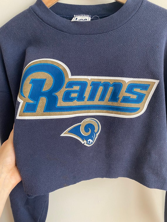 Vintage 90s LA Rams LEE cropped custom dyed crewn… - image 5