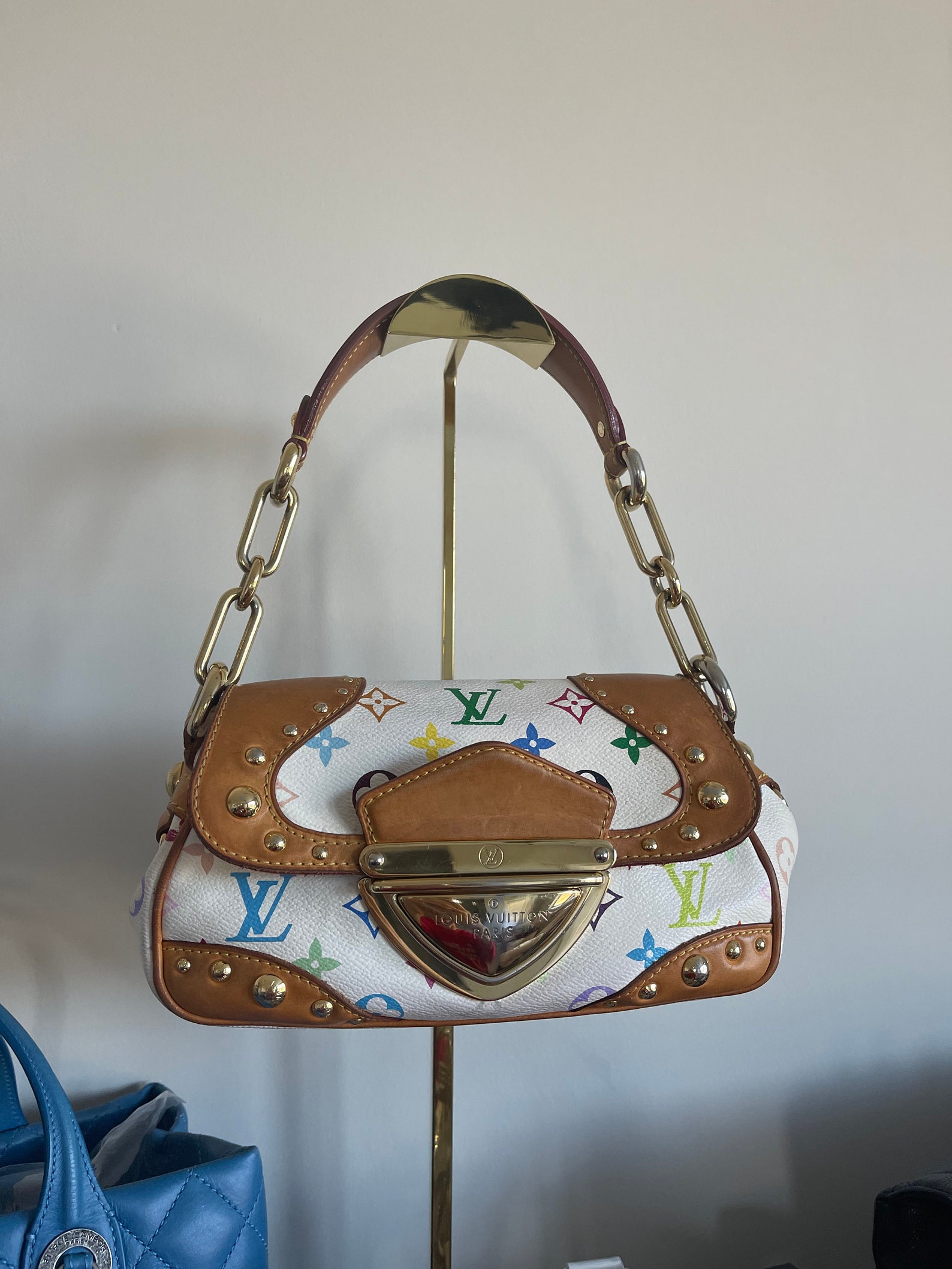 Vintage Louis Vuitton Y2K Marilyn Bag Monogram Colorful White Etsy