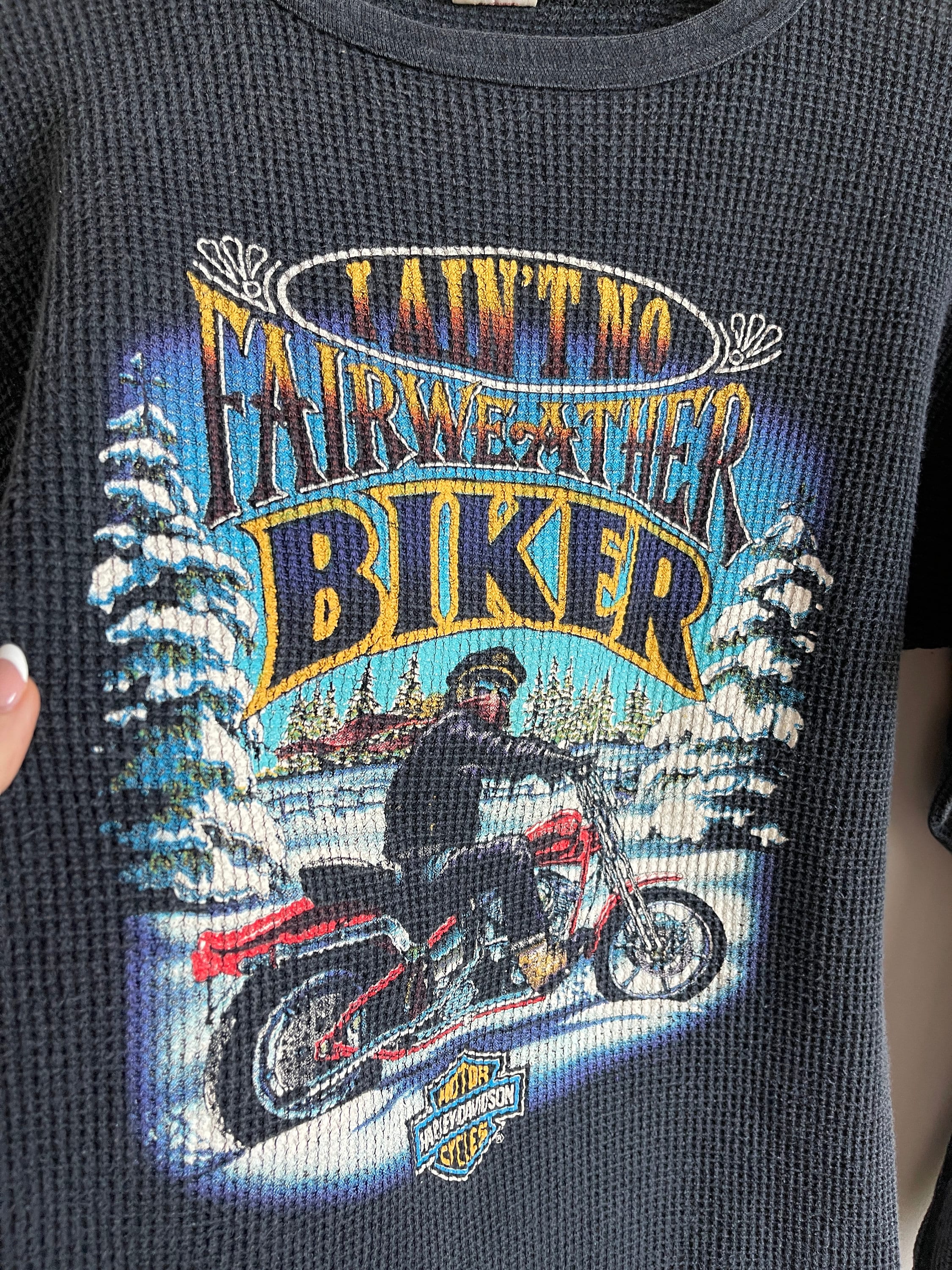SUPER Rare 1980s Harley Davidson Thermal Minnesota Ain't No