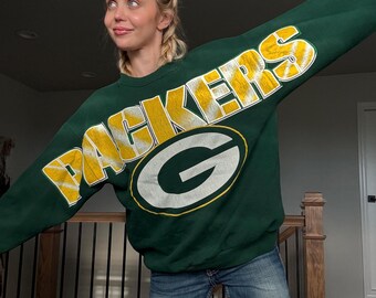 SUPER RARE Vintage 1995 Packers Sweatshirt Letters Across Chest