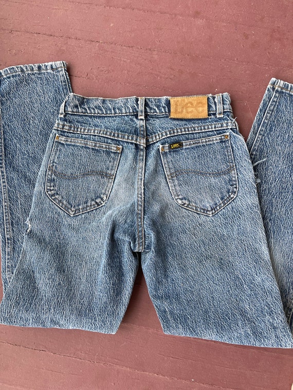 Vintage 90s Lee jeans straight style mom jeans cl… - image 5