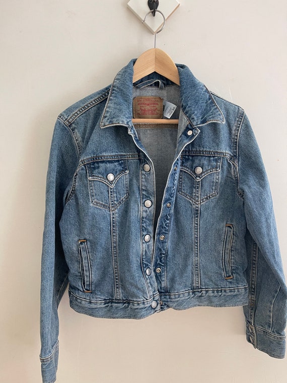 Vintage 90s Levi's jean jacket jacket oversized l… - image 3