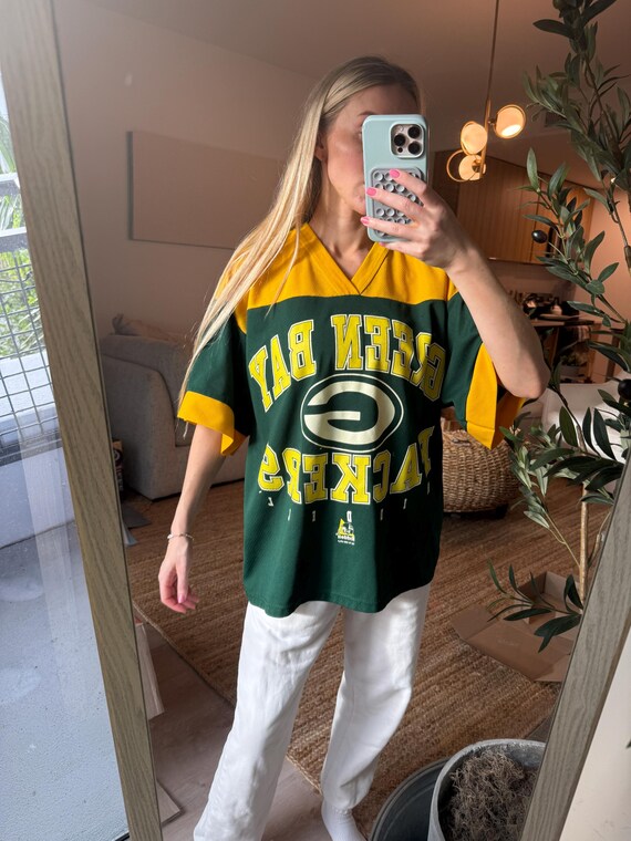 Vintage 90s Green Bay Packers Jersey Shirt Champs Nfl Division