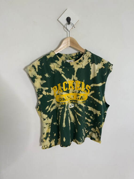 Vintage 90s green bay packers shirt dyed custom c… - image 6