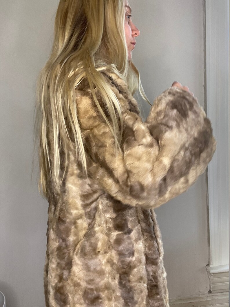 Vintage fur full length mink coat unknown fur classic warm stylish collector beautiful