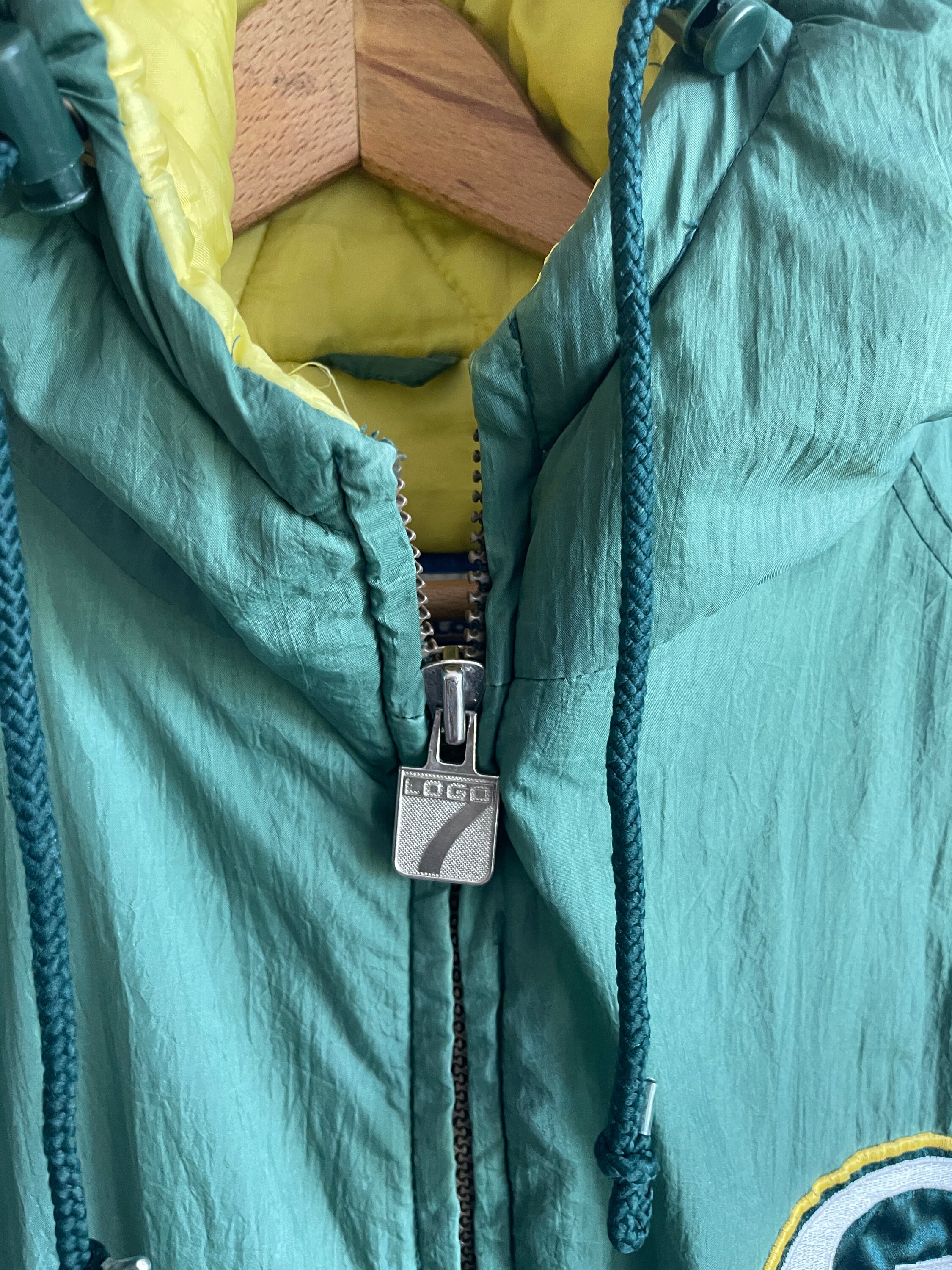 Rare Vintage 90s Green Bay Packers Jacket Zip up Pull Over