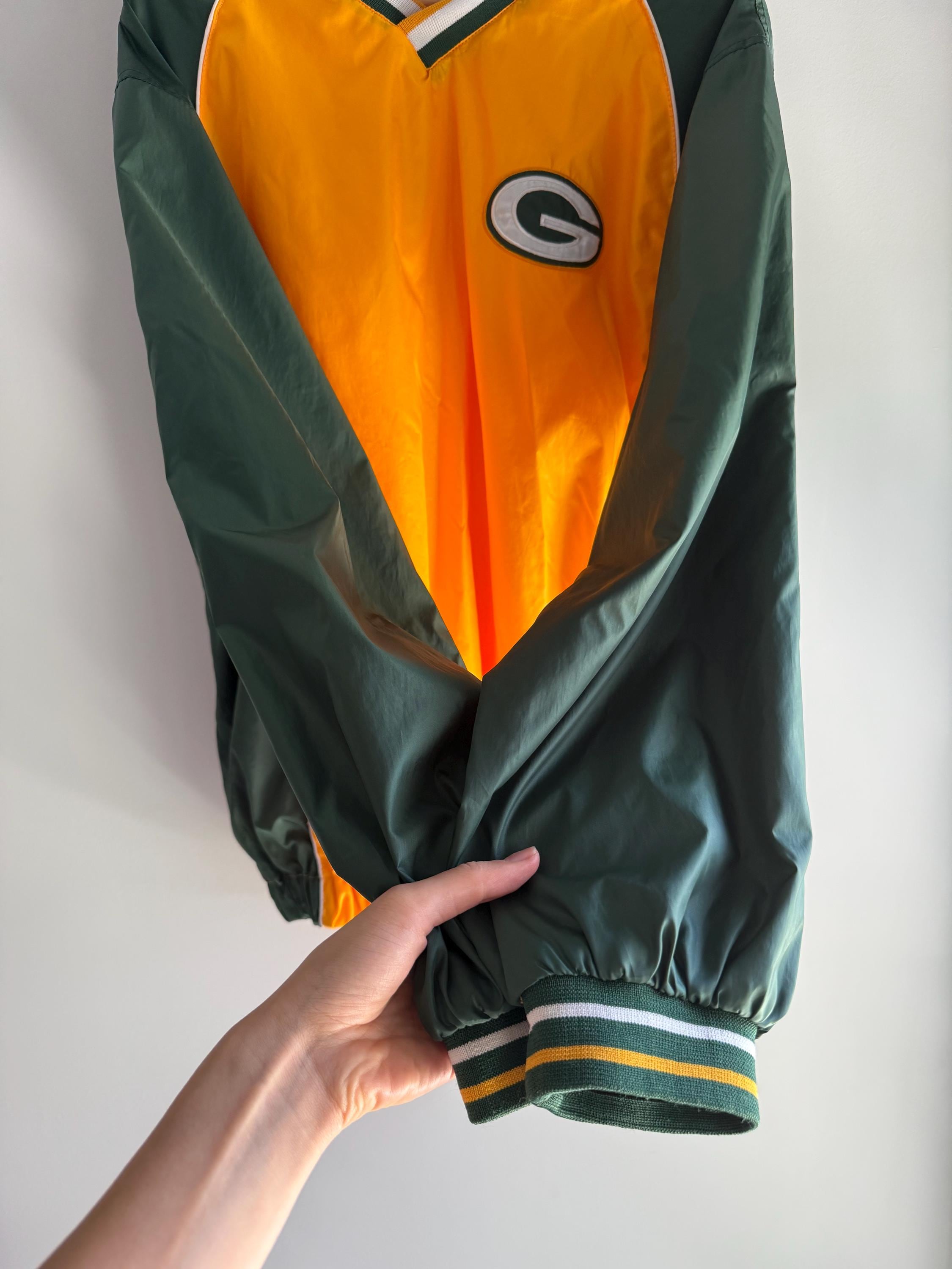 Vintage 90s Packers Wind Breaker Jacket Green Bay Packer Jacket