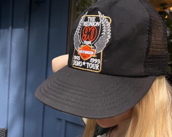 RARE 1993 Vintage Harley Davidson Trucker Hat Motorcycle Trendy